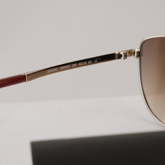 MaxMara Cateye MM0052 Sunglasses, Gold/Red main image 5